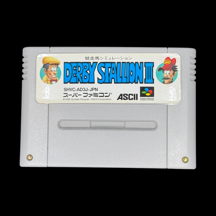 Jeu Super Famicom Derby Stallion II - Version Japonaise NTSC-J - Simulation De Courses De Chevaux - État Correct