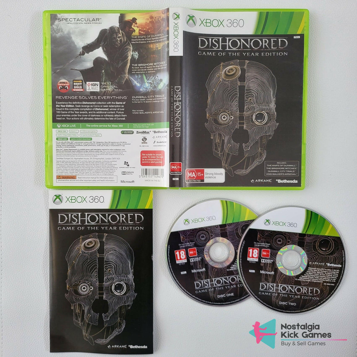Dishonored Game Of The Year Edition Xbox 360 Complet PAL GOTY Jeu De L Dishonored Game Of The Year Edition Xbox 360 Complet PAL GOTY Jeu De L