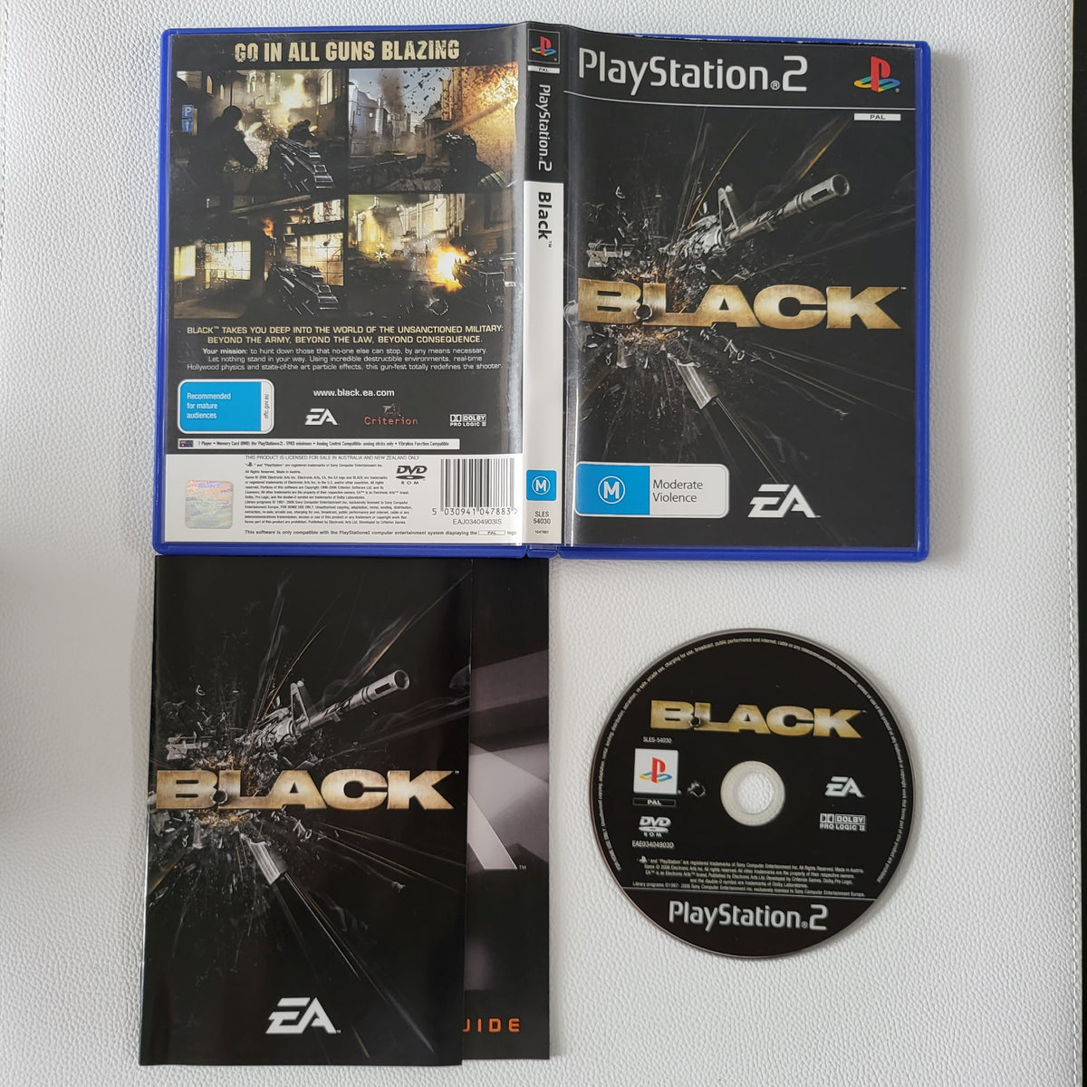 Black (Video Game) PS2 Complete – Sydney Retro