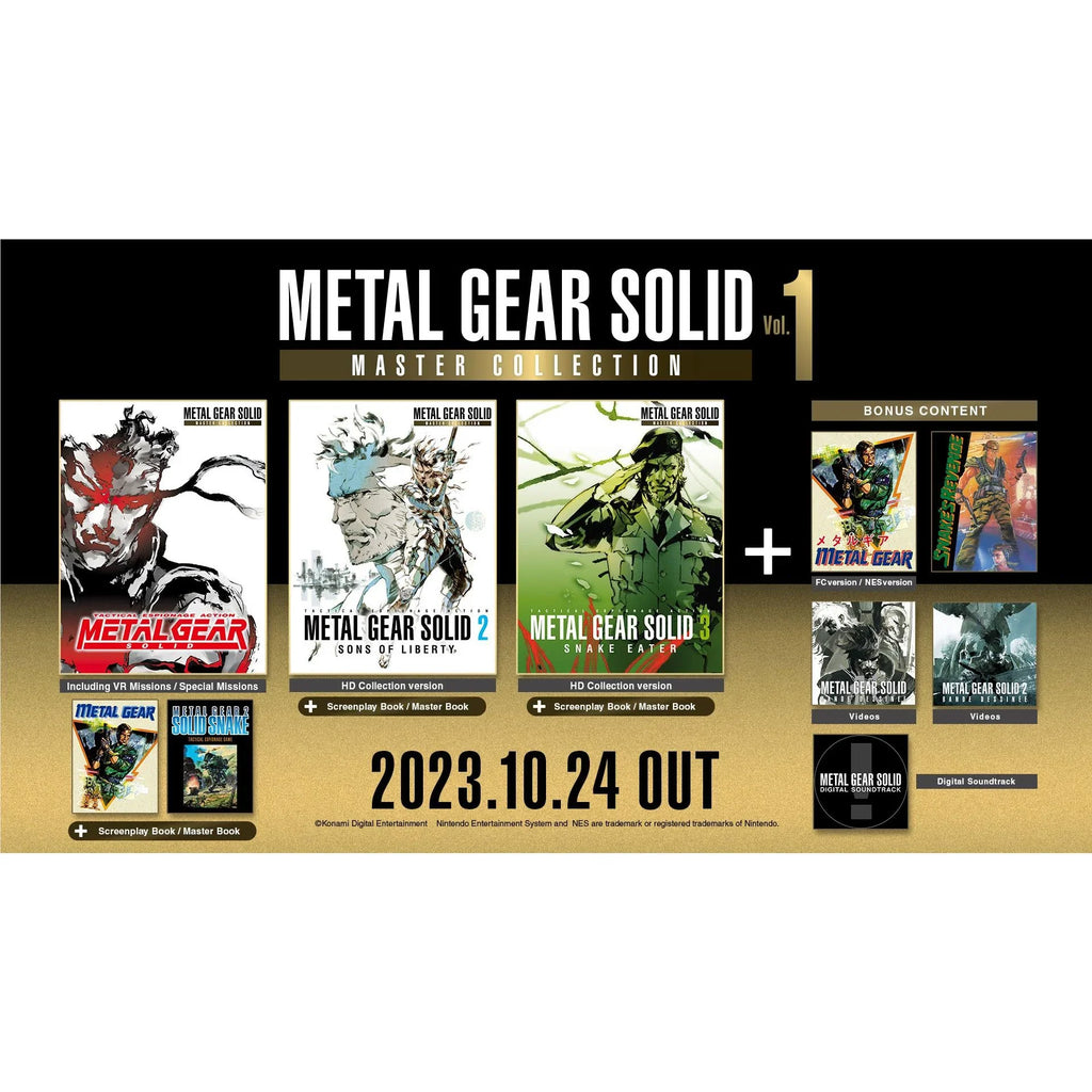 Metal Gear Solid Master Collection Vol 1 Day One Edition | Switch.