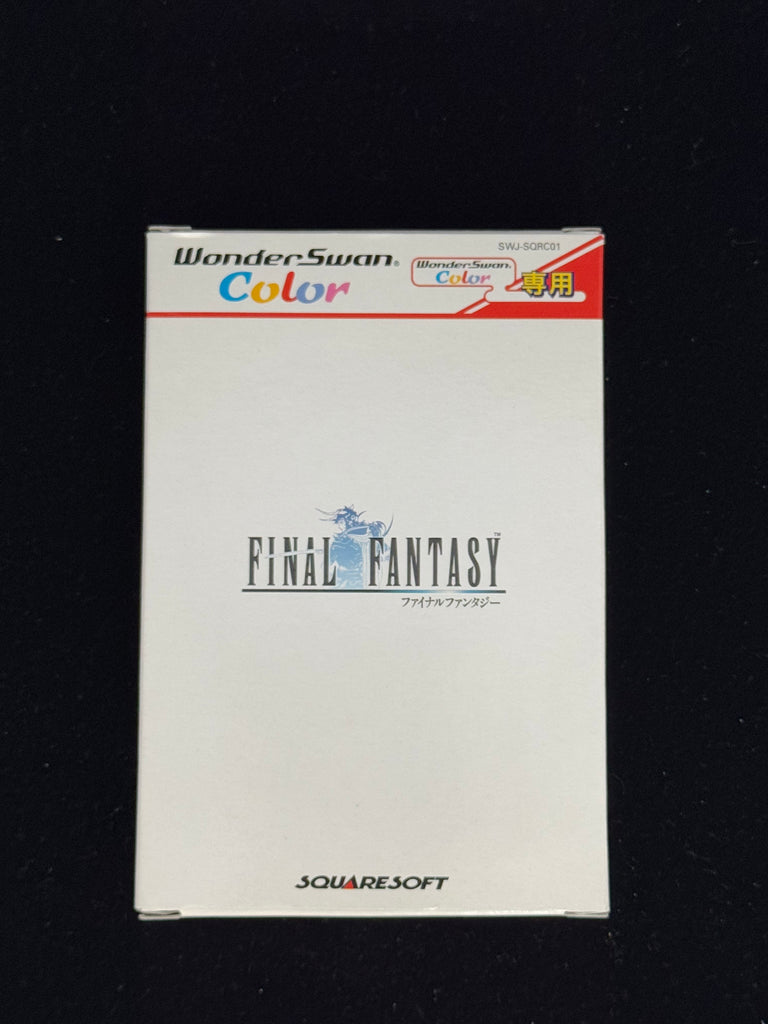 Final Fantasy | Wonderswan | JAP | Complete Condition Cart: Excellent Box: Very Good Manual: Good Items: Very Good Game Description Final Fantasy for the Wonderswan Color is a beautifully remastered version of the iconic RPG that started it all. This Japa