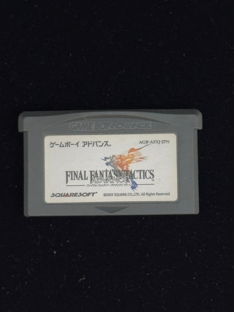 Final Fantasy Tactics | GBA | JAP | Complete Condition Cart: Good Box: Ok - Good has a few creases in it and wear around the edges Manual: Very Good Items: Good Game Description Final Fantasy Tactics Advance for the Game Boy Advance brings deep tactical R