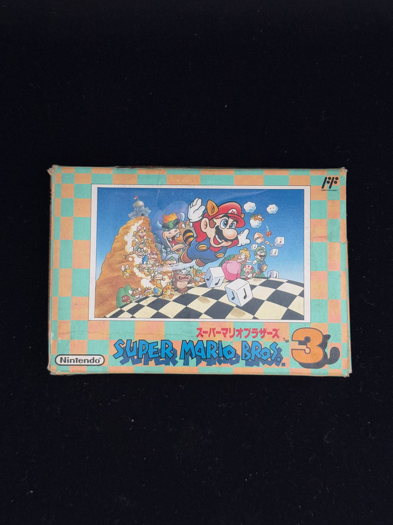 Super Mario Bros 3 | Famicom | JAP | No Manual Condition Cart: Good Box: Ok - Good is missing flap (see photo and slightly bowed and creased. Manual: Not Included Super Mario Bros. 3 for the Famicom is a timeless classic that redefined platforming games.