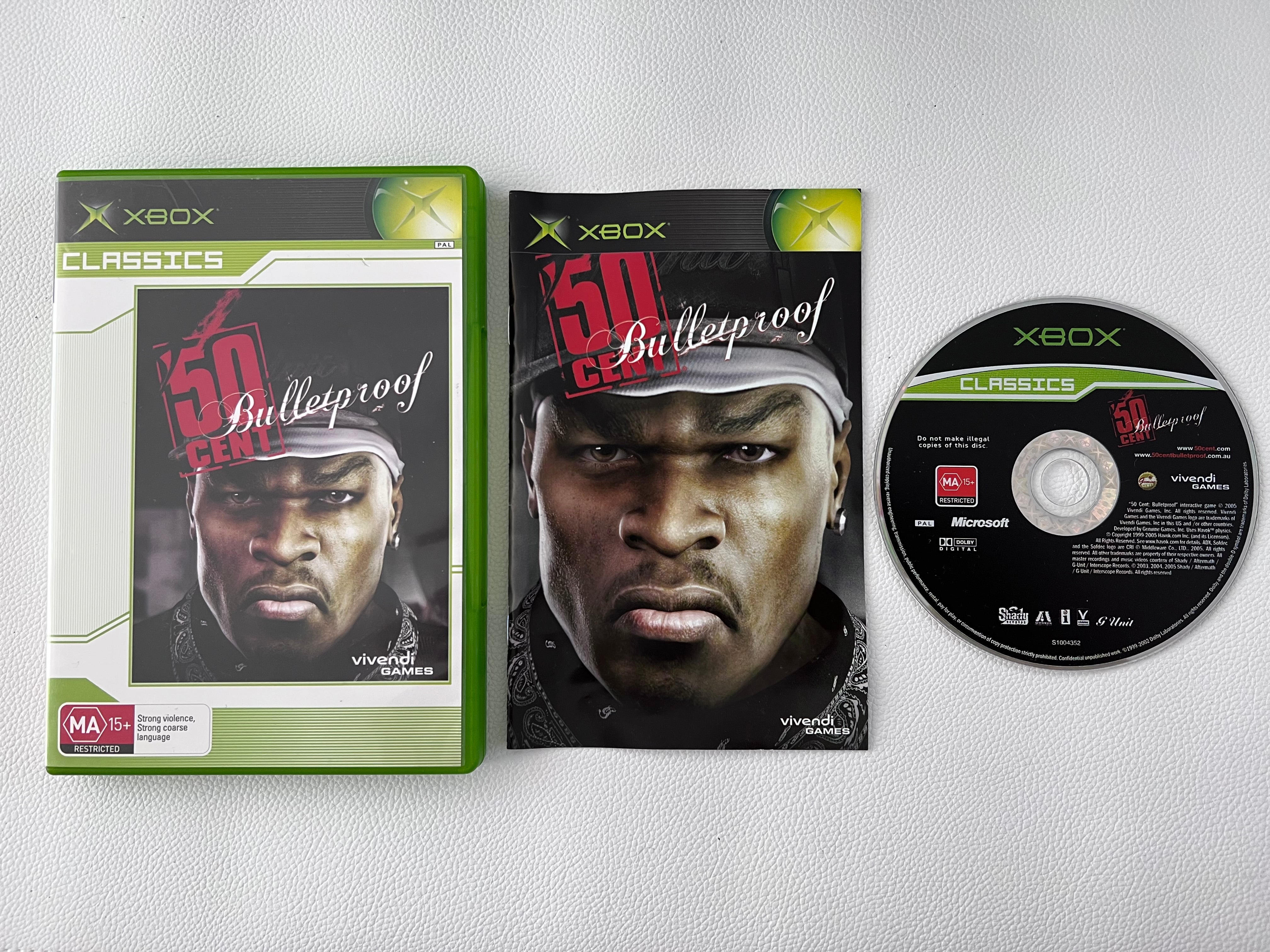 50 Cent Bulletproof Xbox - Action-Packed Game | Sydney Retro