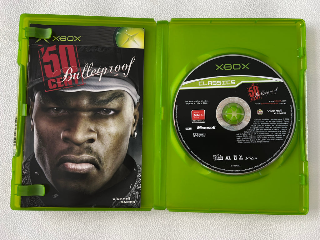 50 Cent Bulletproof Xbox - Action-Packed Game | Sydney Retro